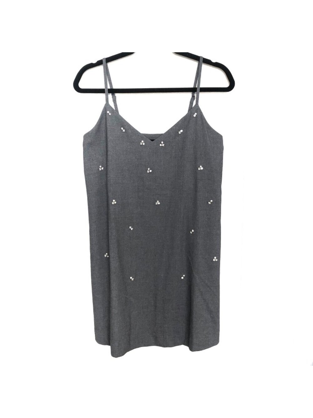 House Of Harlow 1960 Gray Embellished Mini Dress S